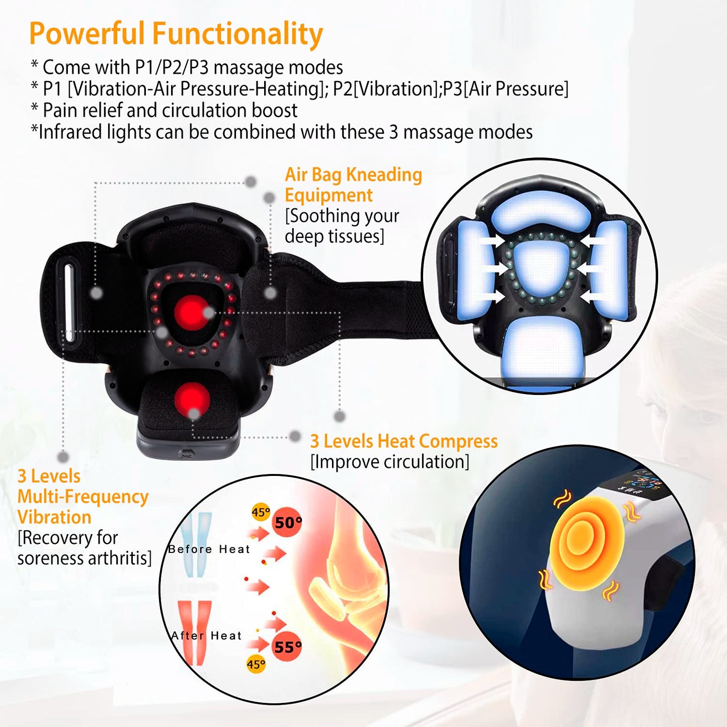 RELEVIA™ Knee Heat Massager