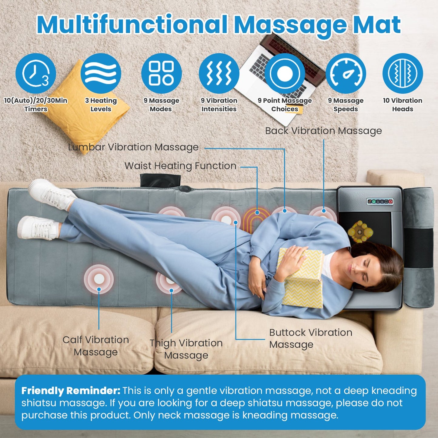 RELEVIA™ Full-Body Massage Pad